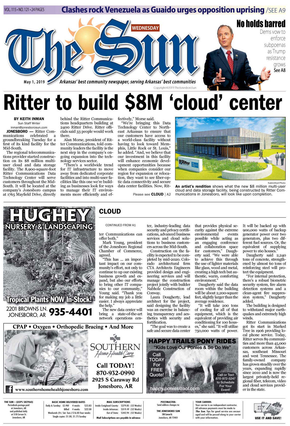 Construction Begins on 8 Million Data Technology Center to Benefit Mid